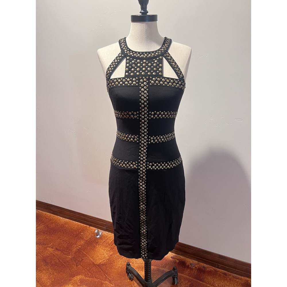 BCBG MAX AZRIA BLACK FALCON SLEEVELESS DRESS MSRP $398.  ZBA6W146/M285 SIZE 04